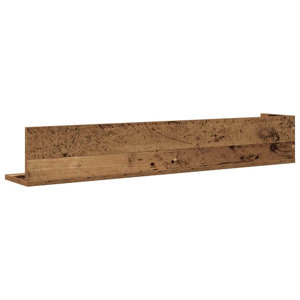 Étagères murales 2 pcs vieux bois 100x16,5x16,5 cm - XIOS