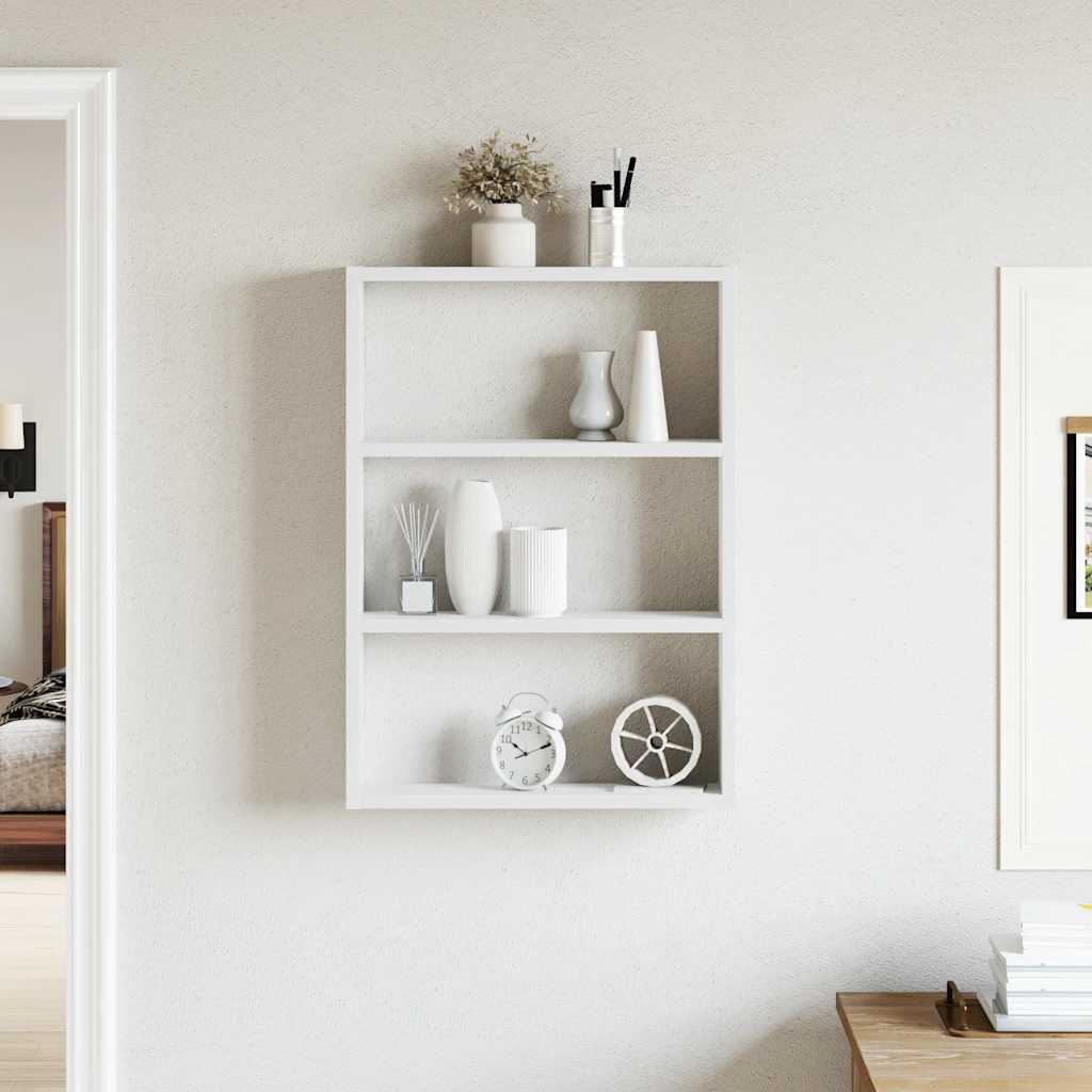 Étagère murale blanc 43x9x60 cm bois d'ingénierie - XIOS