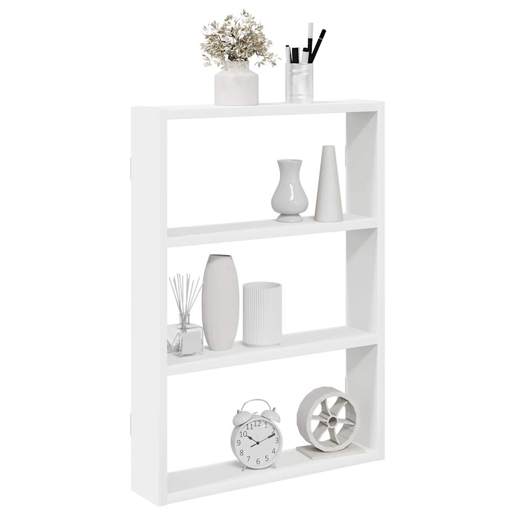 Étagère murale blanc 43x9x60 cm bois d'ingénierie - XIOS
