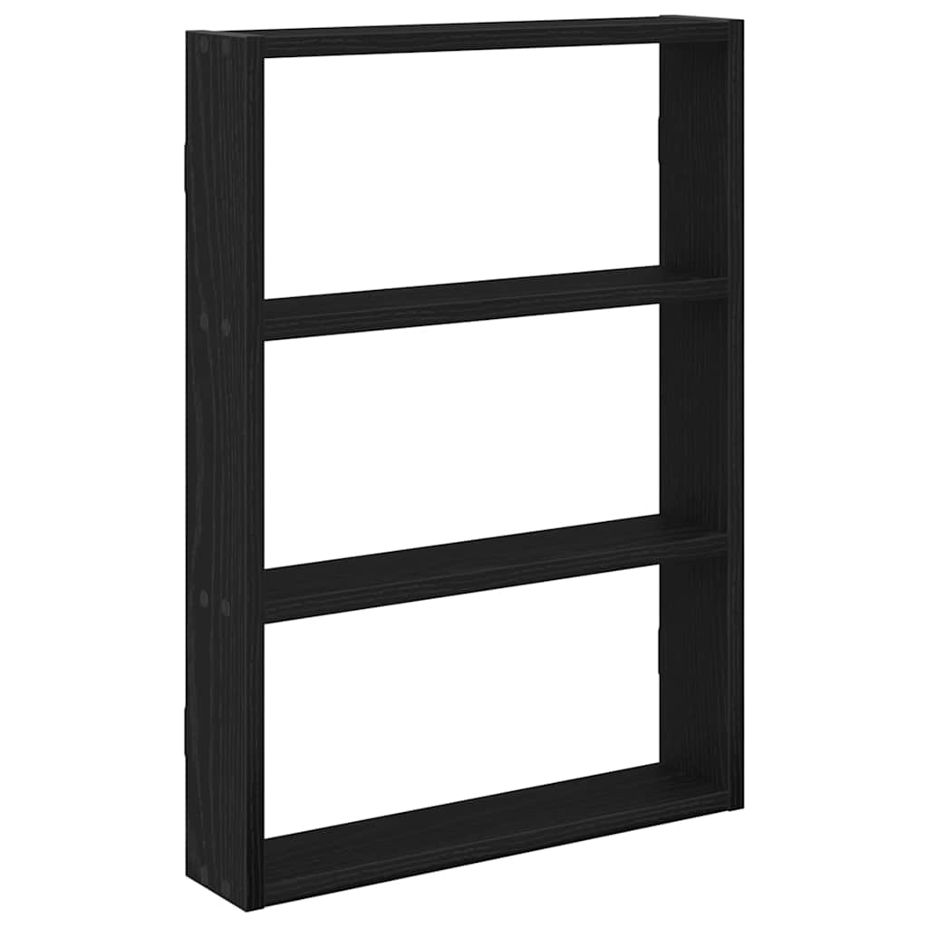 Étagère murale noir 43x9x60 cm bois d'ingénierie - XIOS