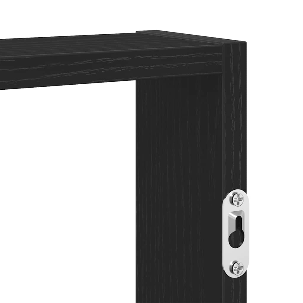 Étagère murale noir 43x9x60 cm bois d'ingénierie - XIOS