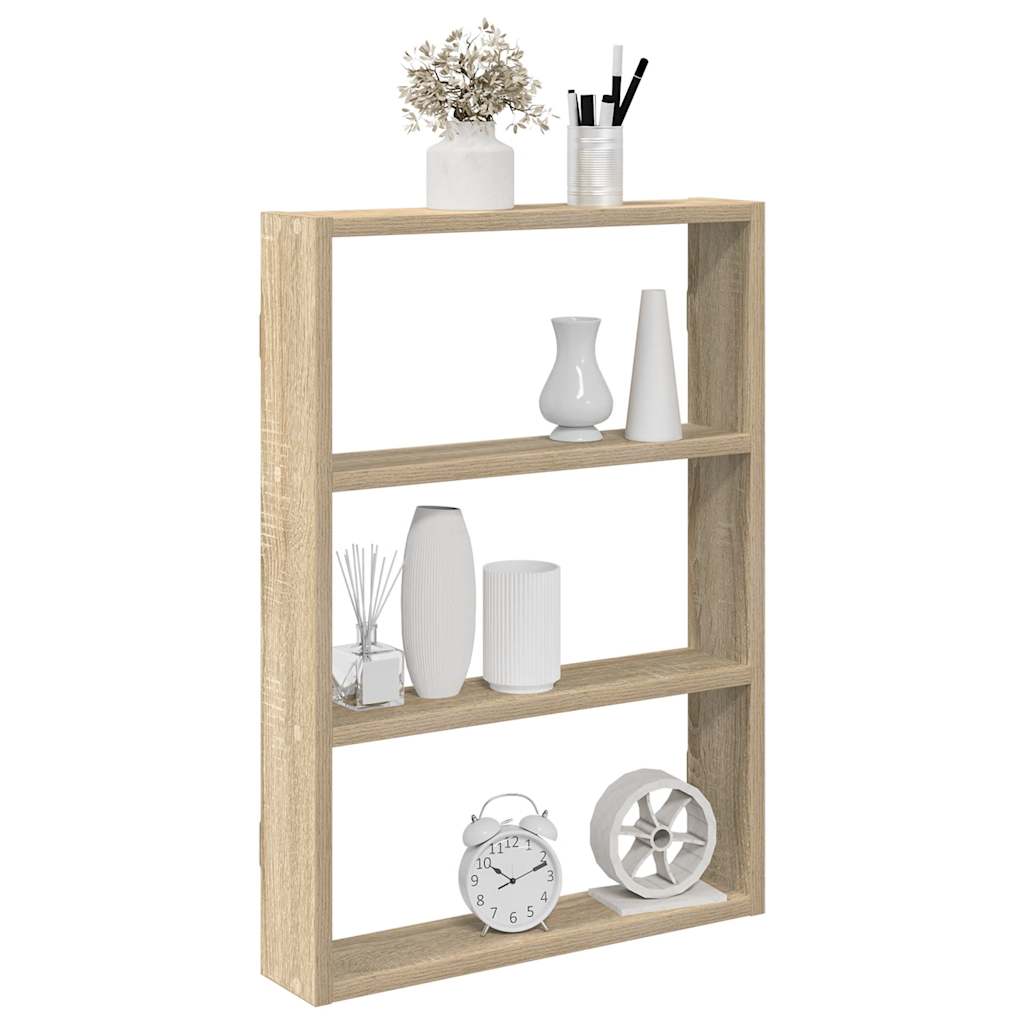 Étagère murale chêne sonoma 43x9x60 cm bois d'ingénierie - XIOS