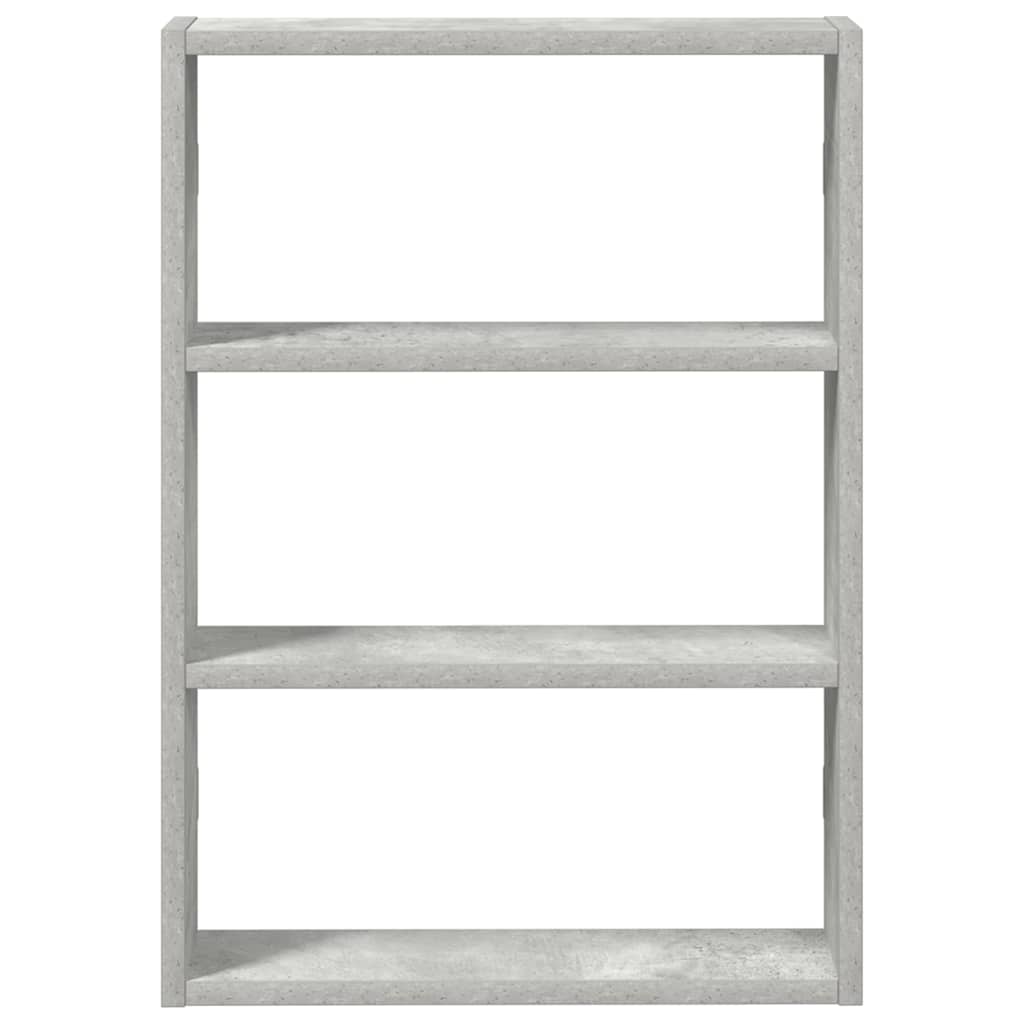 Étagère murale gris béton 43x9x60 cm bois d'ingénierie - XIOS