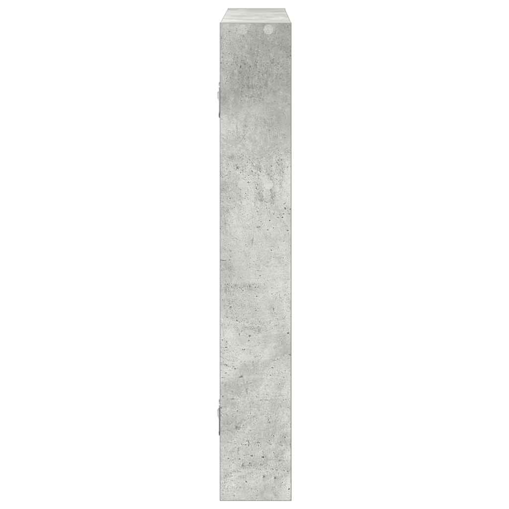 Étagère murale gris béton 43x9x60 cm bois d'ingénierie - XIOS