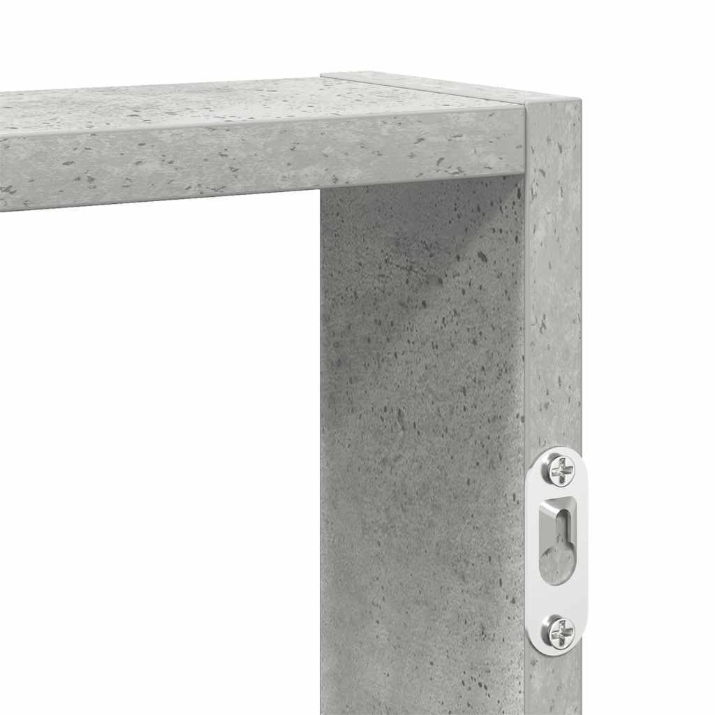 Étagère murale gris béton 43x9x60 cm bois d'ingénierie - XIOS