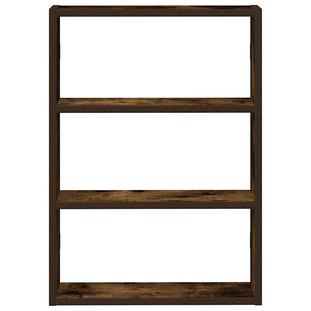 Étagère murale chêne fumé 43x9x60 cm bois d'ingénierie - XIOS