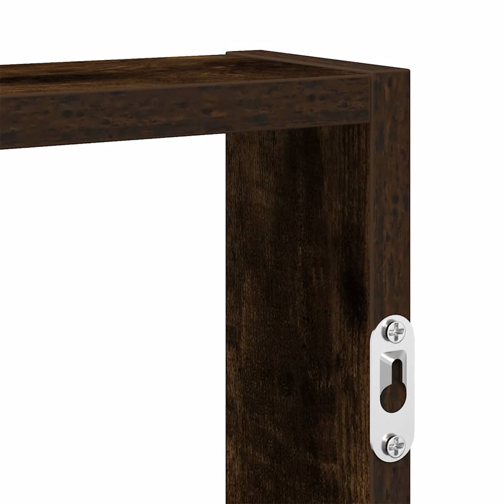 Étagère murale chêne fumé 43x9x60 cm bois d'ingénierie - XIOS