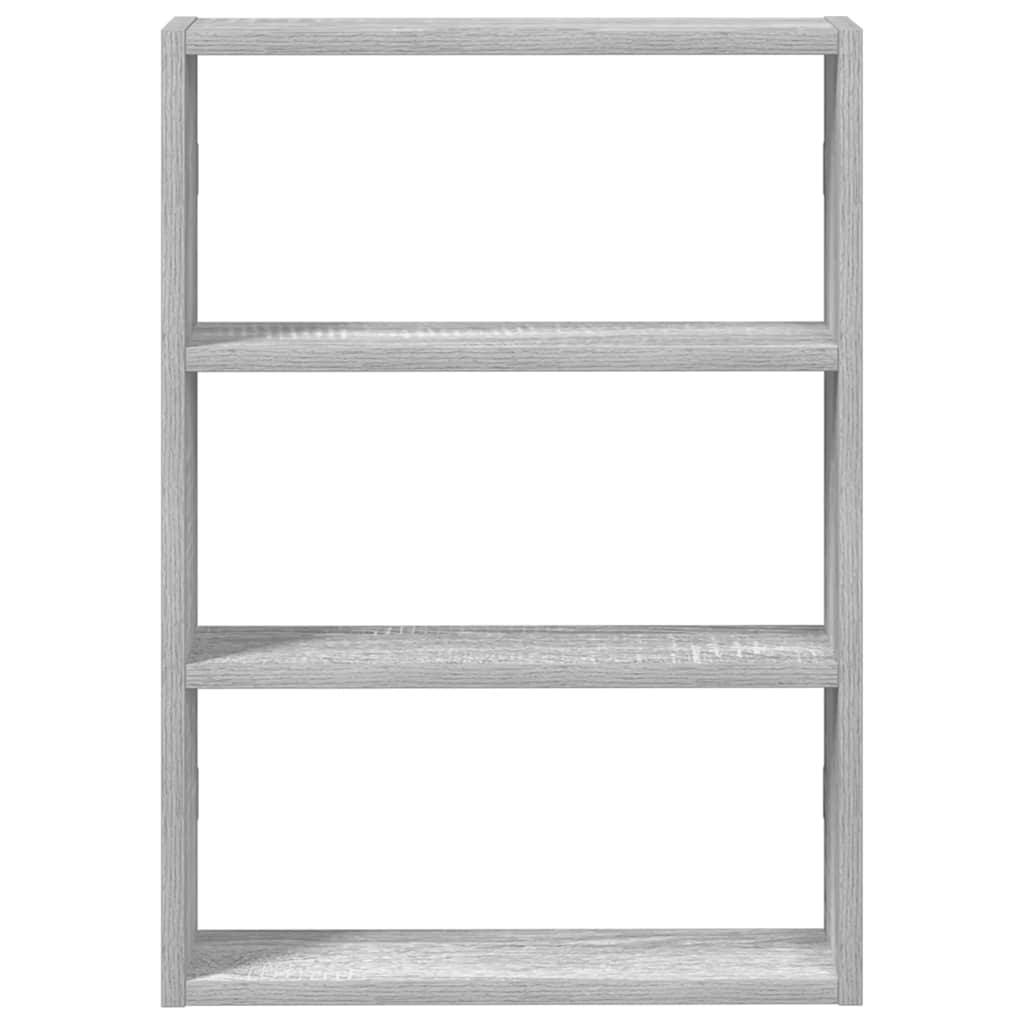 Étagère murale sonoma gris 43x9x60 cm bois ingénierie - XIOS