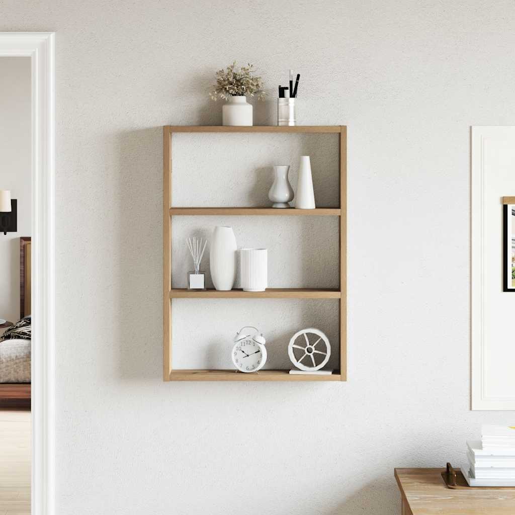 Étagère murale chêne artisanal 43x9x60 cm bois d'ingénierie - XIOS