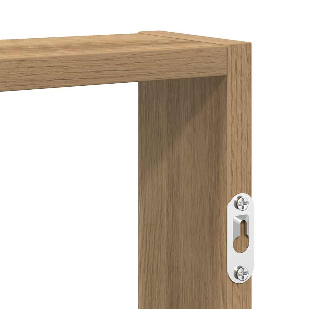 Étagère murale chêne artisanal 43x9x60 cm bois d'ingénierie - XIOS