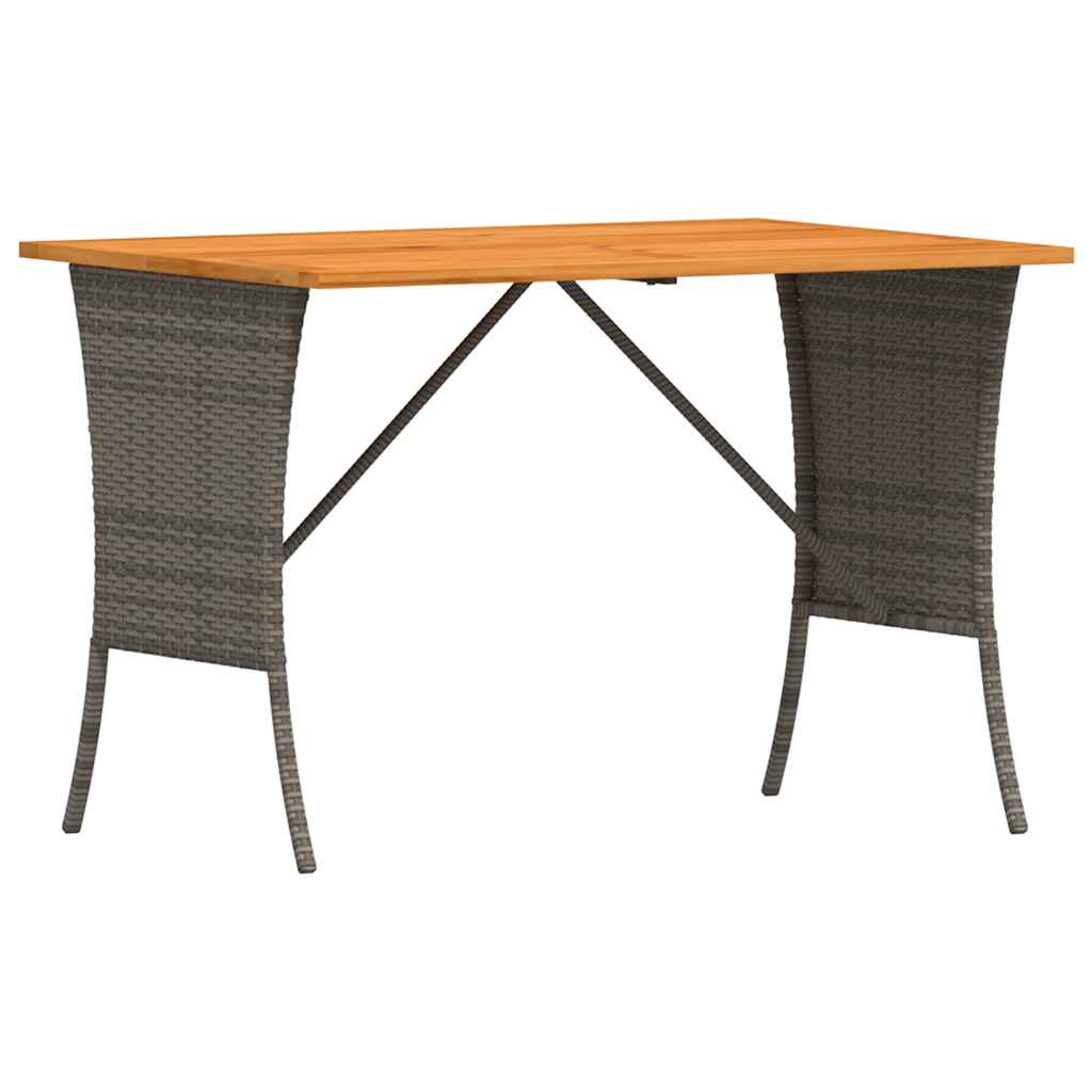 Ensemble à manger jardin 4pcs et coussins Gris Résine tressée - XIOS