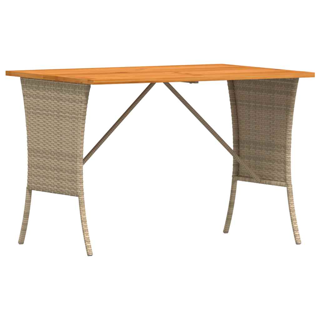 Ensemble à manger de jardin et coussins 3 pcs Beige poly rotin - XIOS