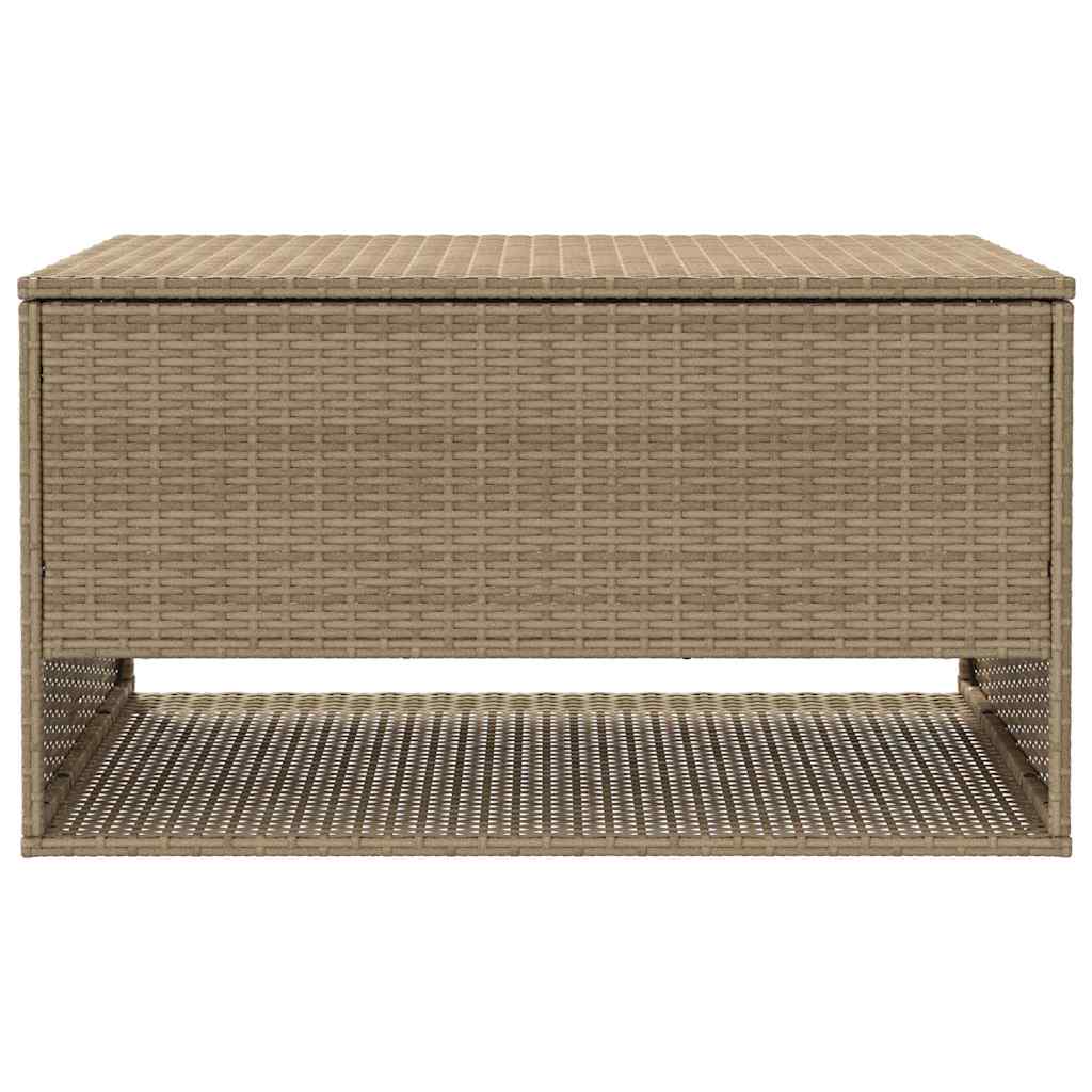 Coffre à coussins d'extérieur beige 100x55x55,5 cm polyrotin Coffres de jardin vidaXL