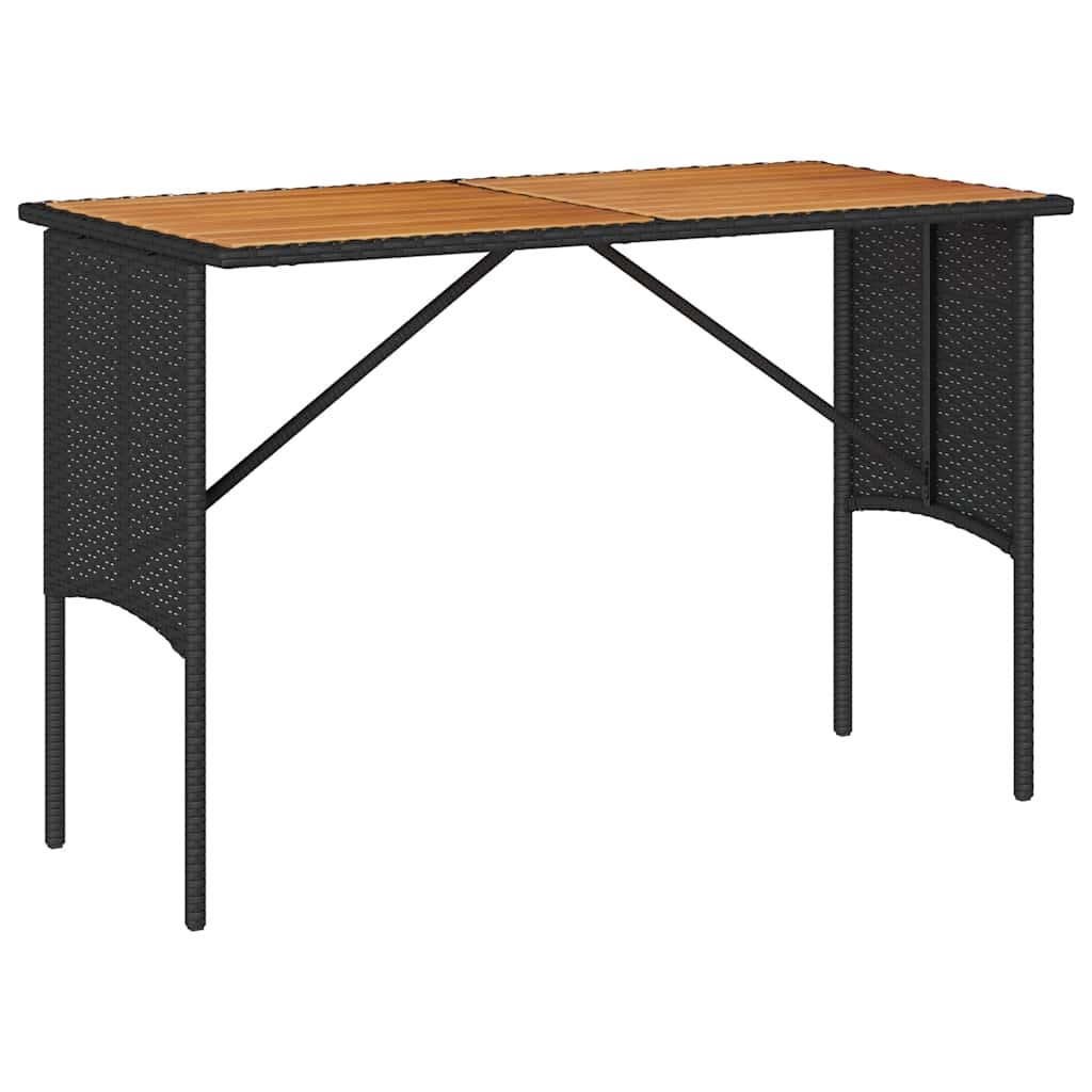 Ensemble de salle à manger de jardin 3 pcs avec coussins noir résine tressée - XIOS