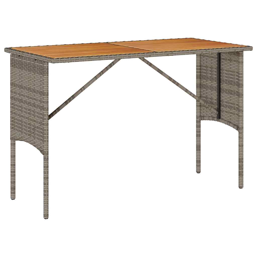 Ensemble de salle à manger de jardin 3 pcs avec coussins gris résine tressée - XIOS