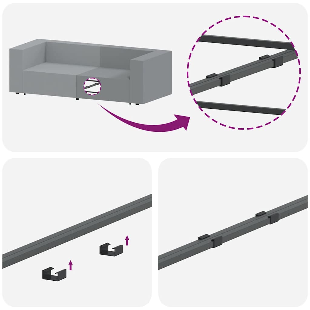Module d'extrémité d'accoudoir de canapé modulaire avec coussins crème 100 cm - XIOS