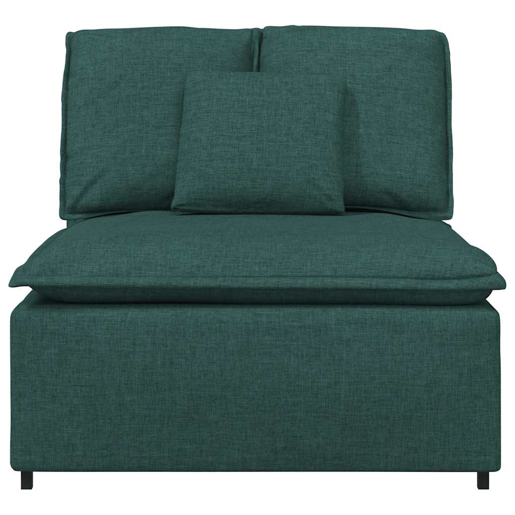 Module central de canapé modulable avec coussins vert foncé 100 cm - XIOS