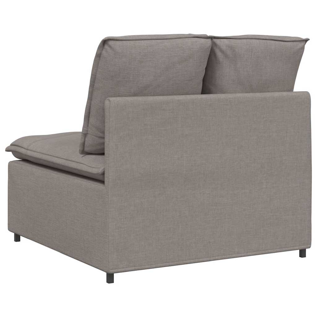 Module central de canapé modulable avec coussins taupe 100 cm - XIOS