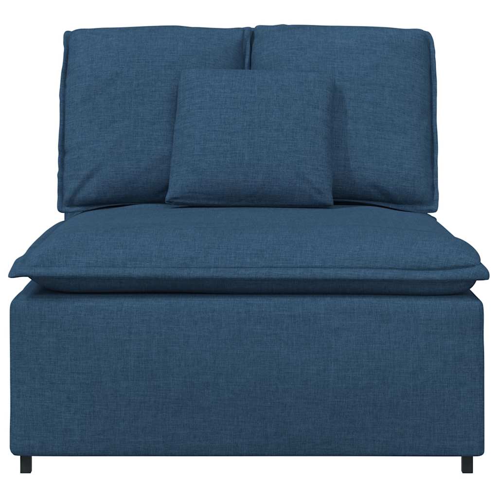 Module central de canapé modulable avec coussins bleus 100 cm - XIOS