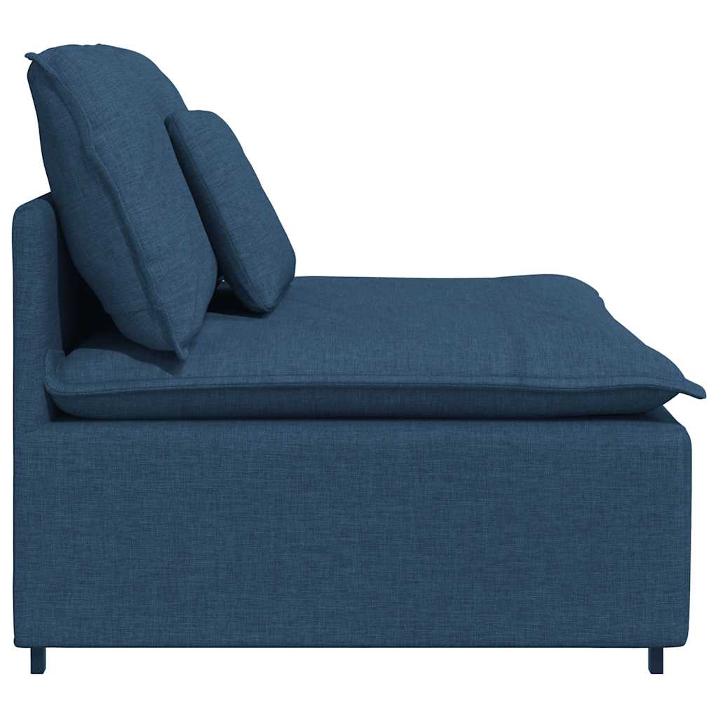 Module central de canapé modulable avec coussins bleus 100 cm - XIOS