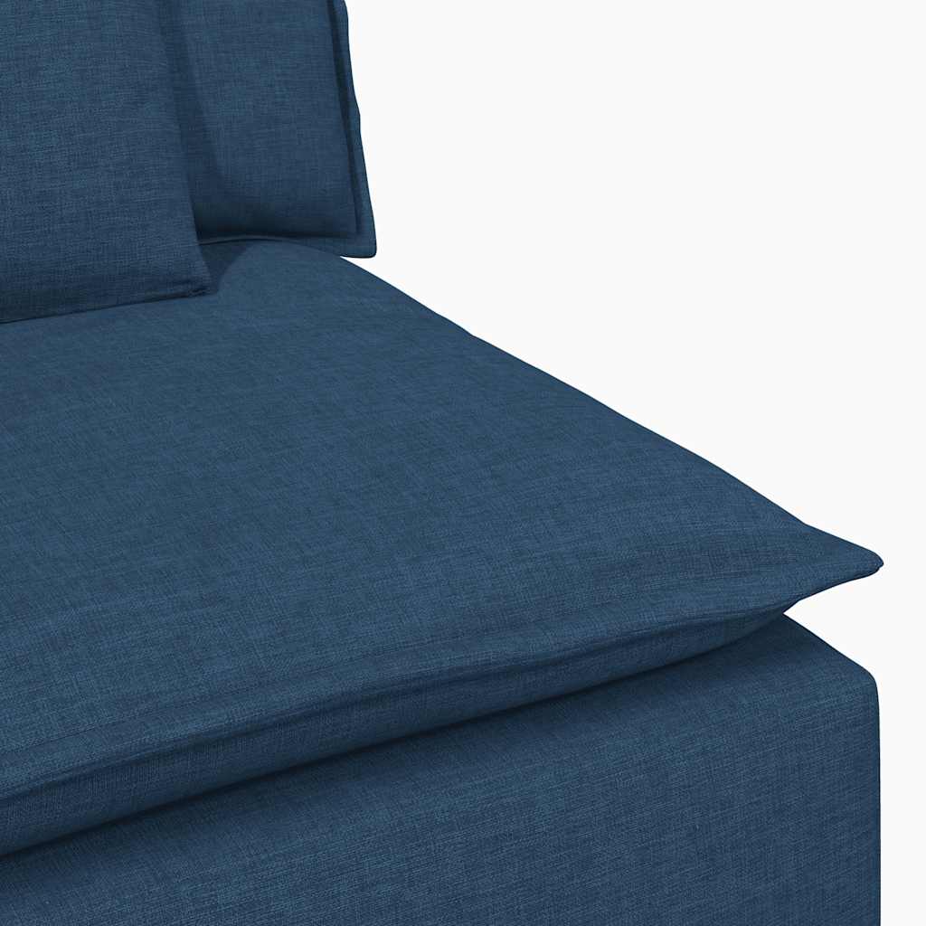 Module central de canapé modulable avec coussins bleus 100 cm - XIOS