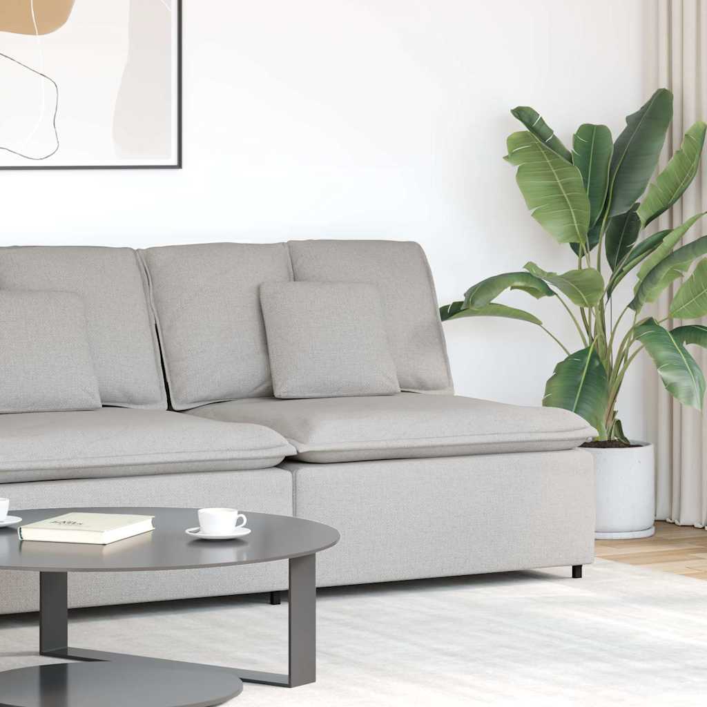 Module central de canapé modulable avec coussins Gris nuage 100 cm - XIOS
