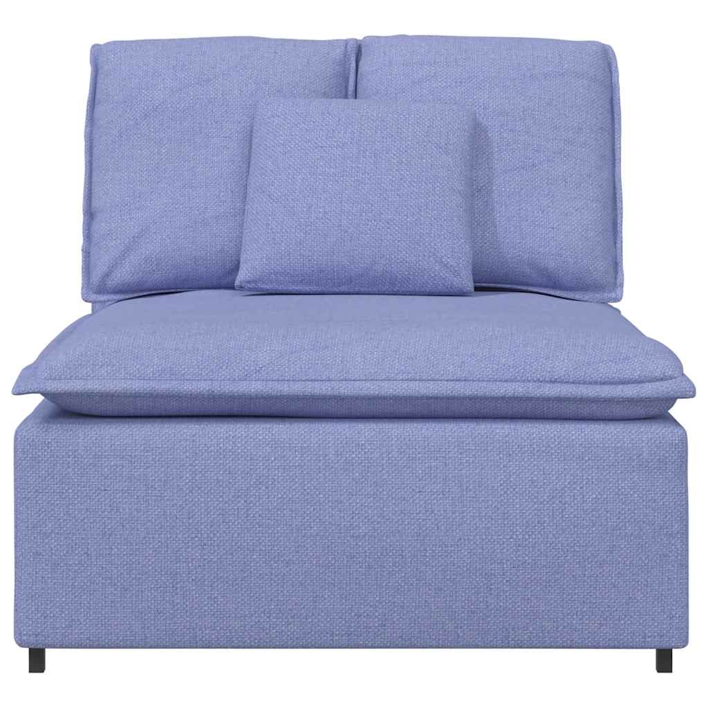 Module central de canapé modulable avec coussins bleu jean 100 cm - XIOS