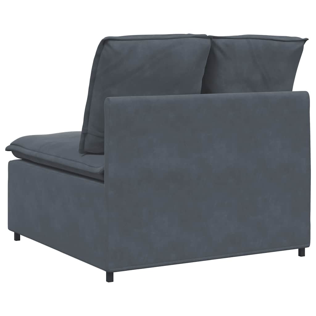 Module central de canapé modulaire coussins gris foncé 100 cm - XIOS