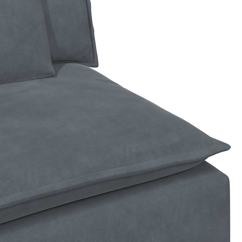 Module central de canapé modulaire coussins gris foncé 100 cm - XIOS