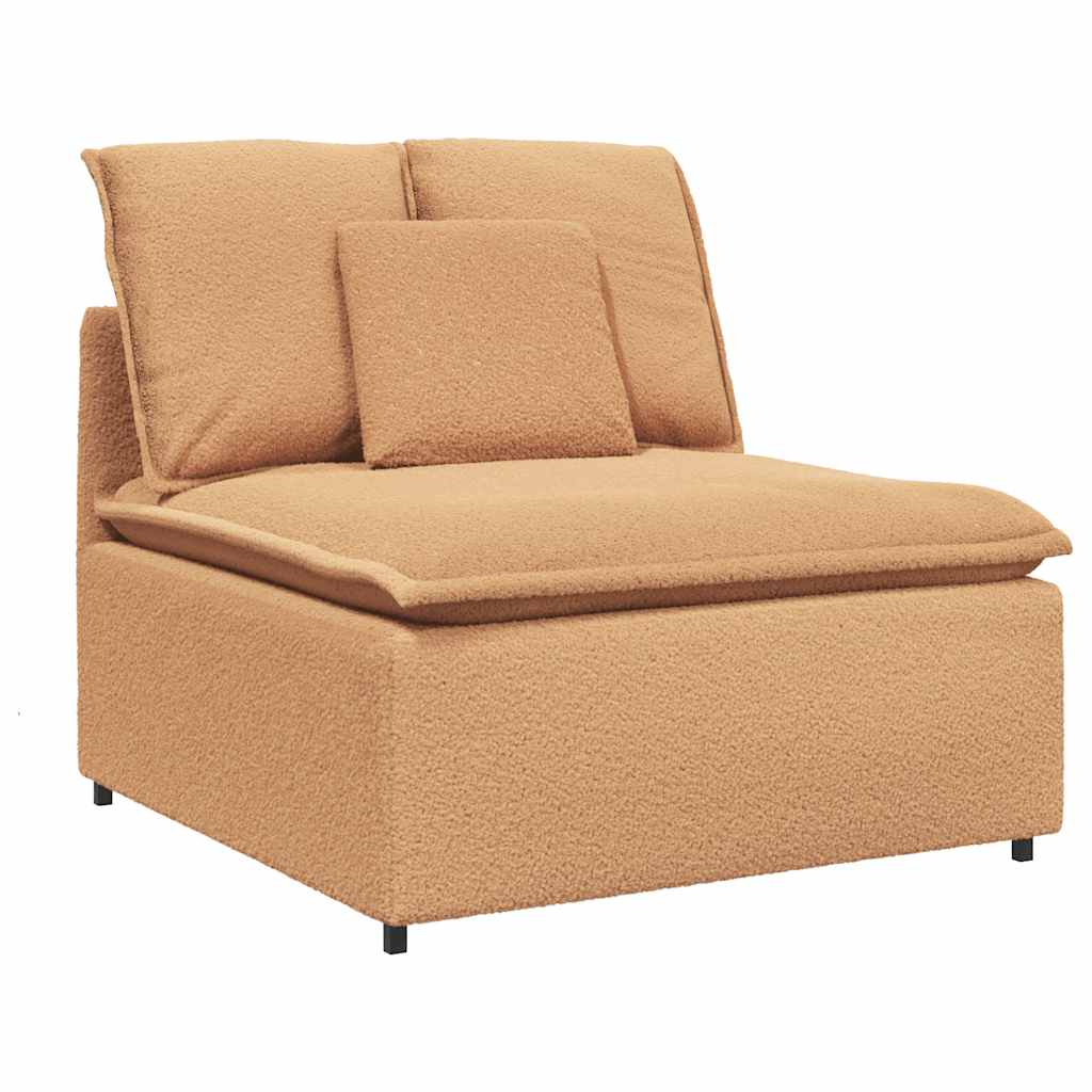 Module central de canapé modulable avec coussins beige 100 cm - XIOS