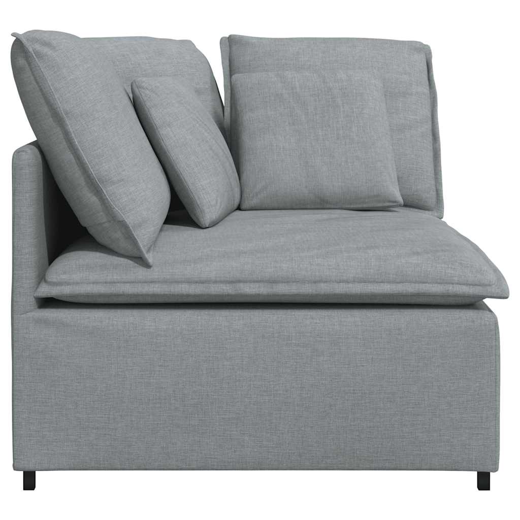 Module d'angle pour canapé modulable avec coussins gris clair 100 cm - XIOS