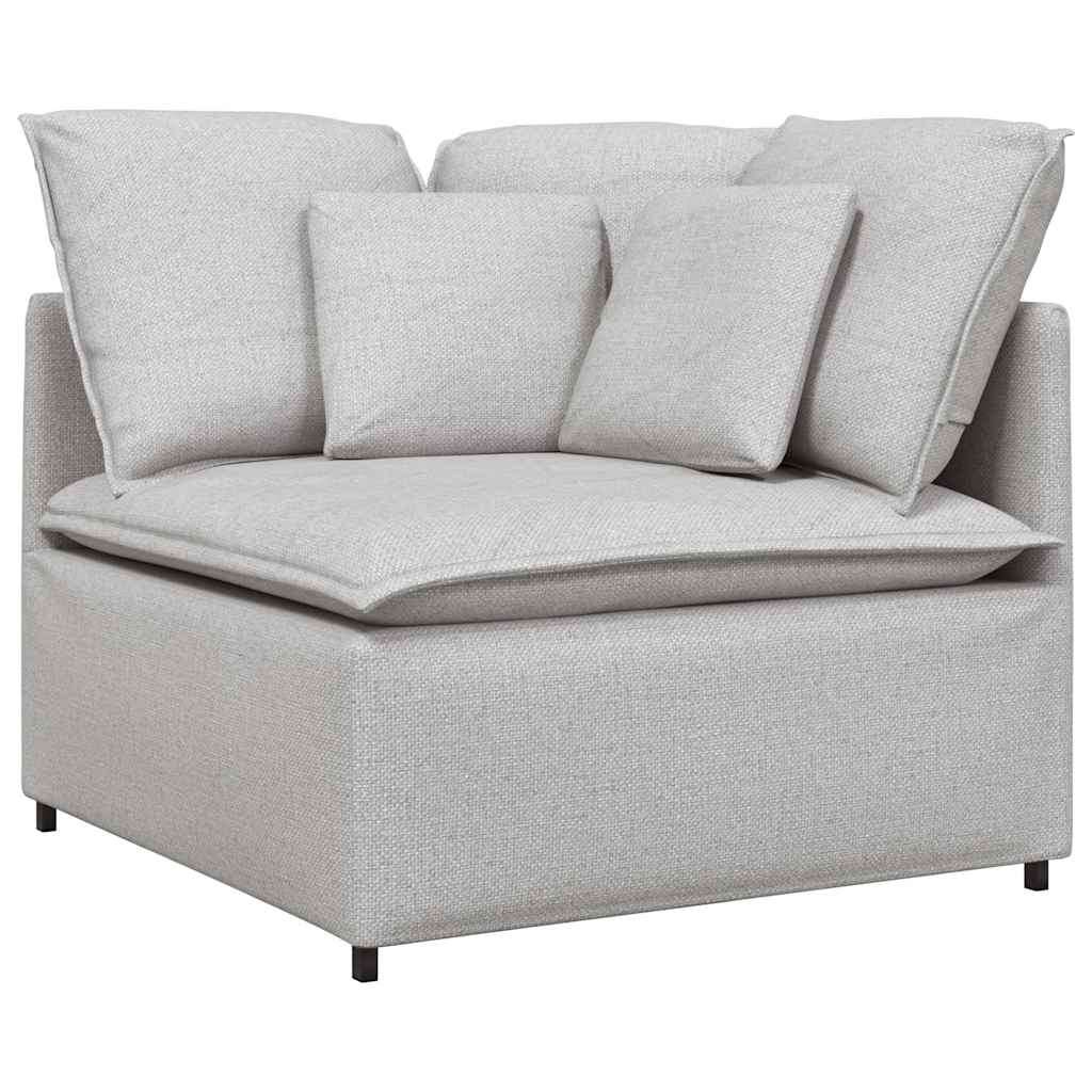Module d'angle pour canapé modulable avec coussins Gris nuage 100 cm - XIOS