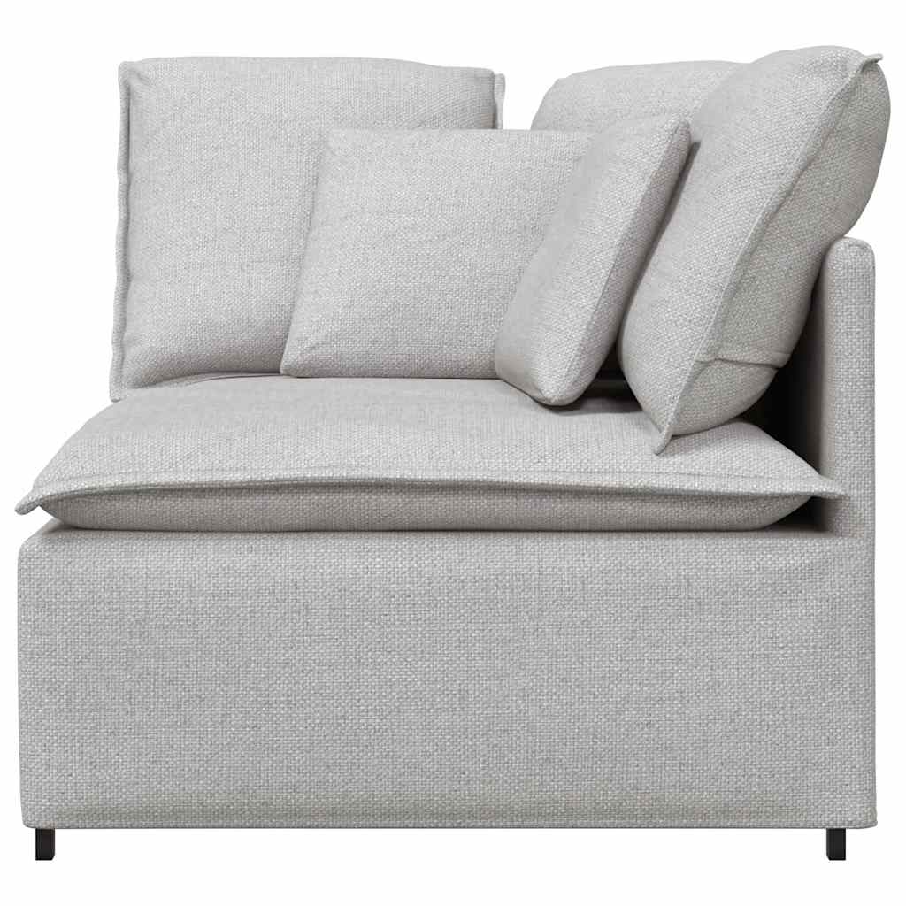 Module d'angle pour canapé modulable avec coussins Gris nuage 100 cm - XIOS