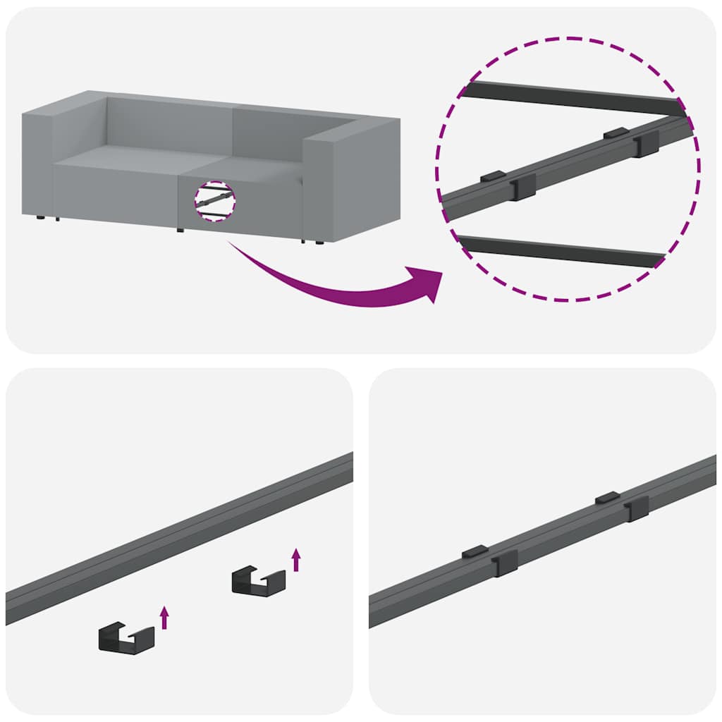 Module d'angle pour canapé modulable avec coussins gris clair 100 cm - XIOS