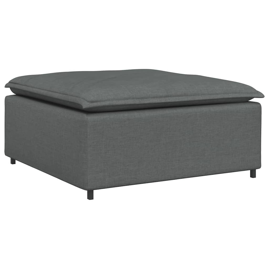 Module de repose-pieds pour canapé modulaire Gris foncé 100 x 100 x 48 cm - XIOS