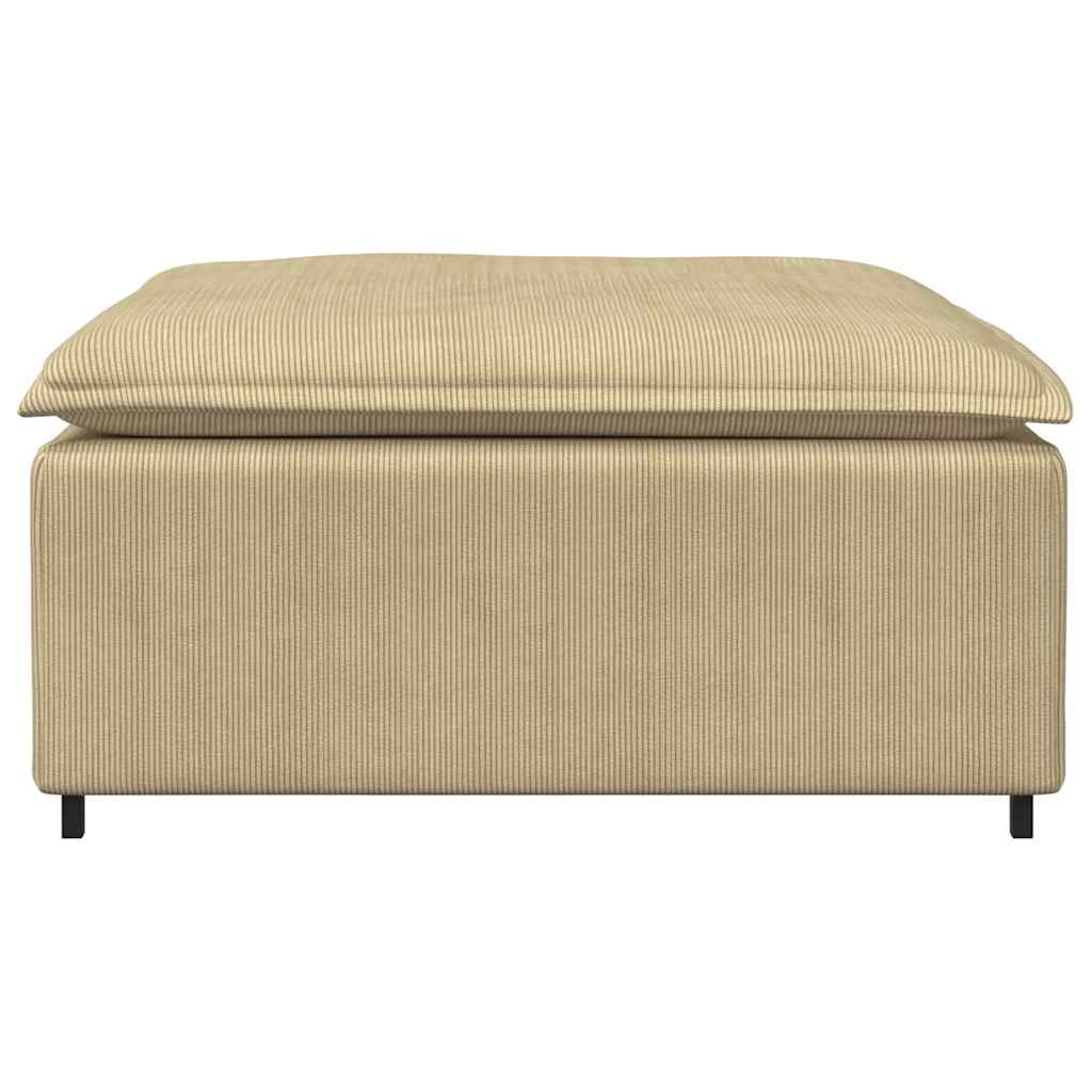 Repose-pieds modulaire pour canapé gris et vert 100 x 100 x 48 cm - XIOS