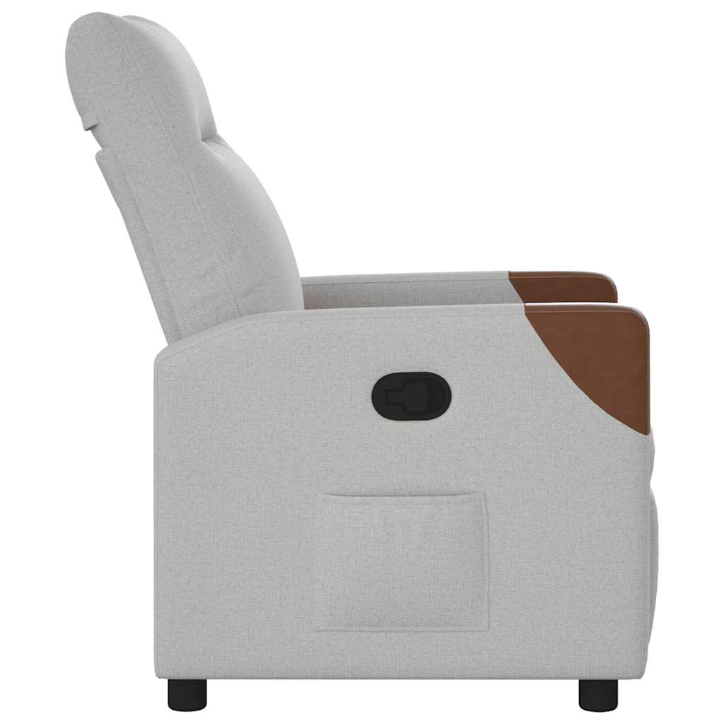 Fauteuil inclinable gris nuage tissu - XIOS