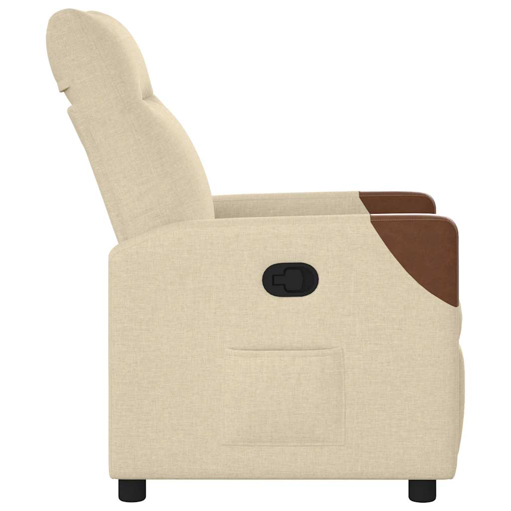 Fauteuil inclinable Crème Tissu - XIOS