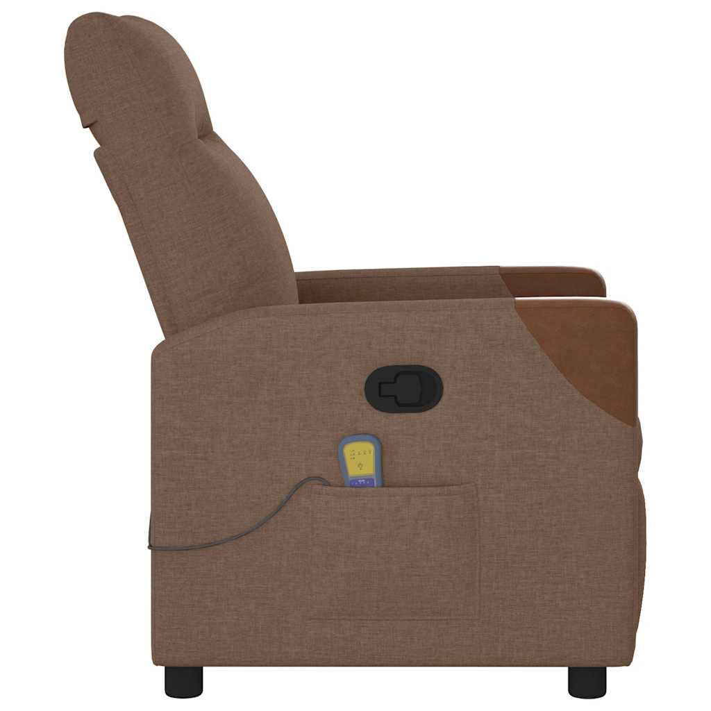Fauteuil de massage inclinable Marron Tissu - XIOS