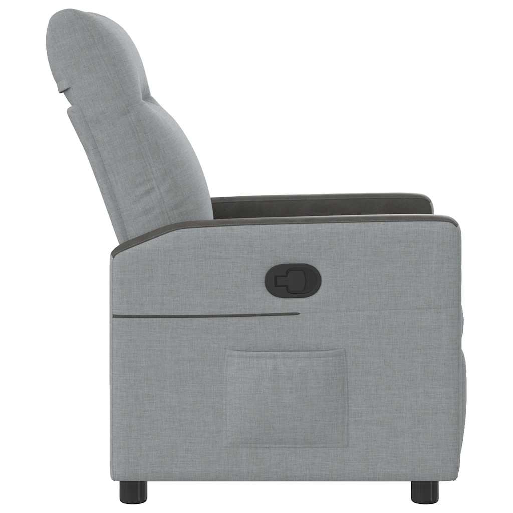 Fauteuil inclinable Gris clair Tissu - XIOS