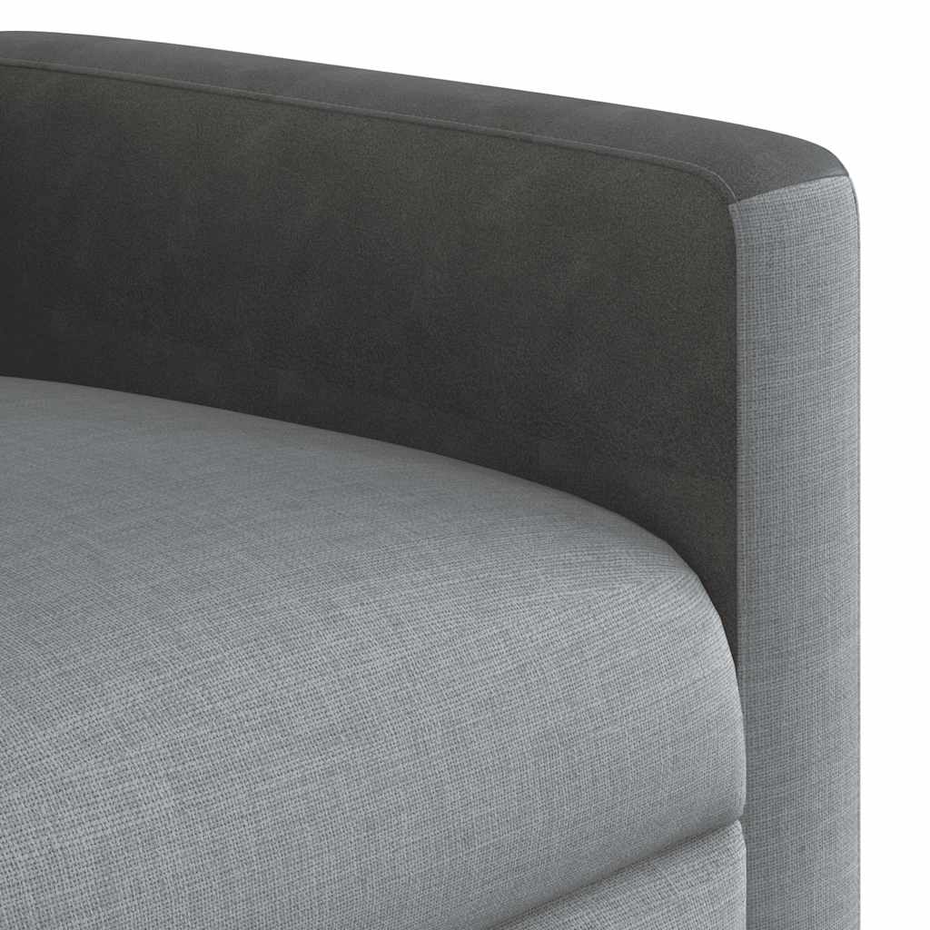 Fauteuil inclinable Gris clair Tissu - XIOS