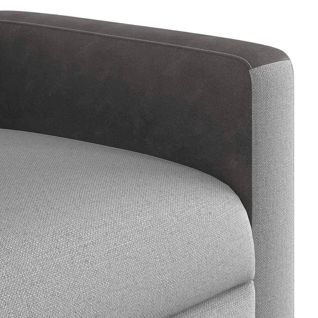 Fauteuil de massage inclinable gris nuage tissu - XIOS