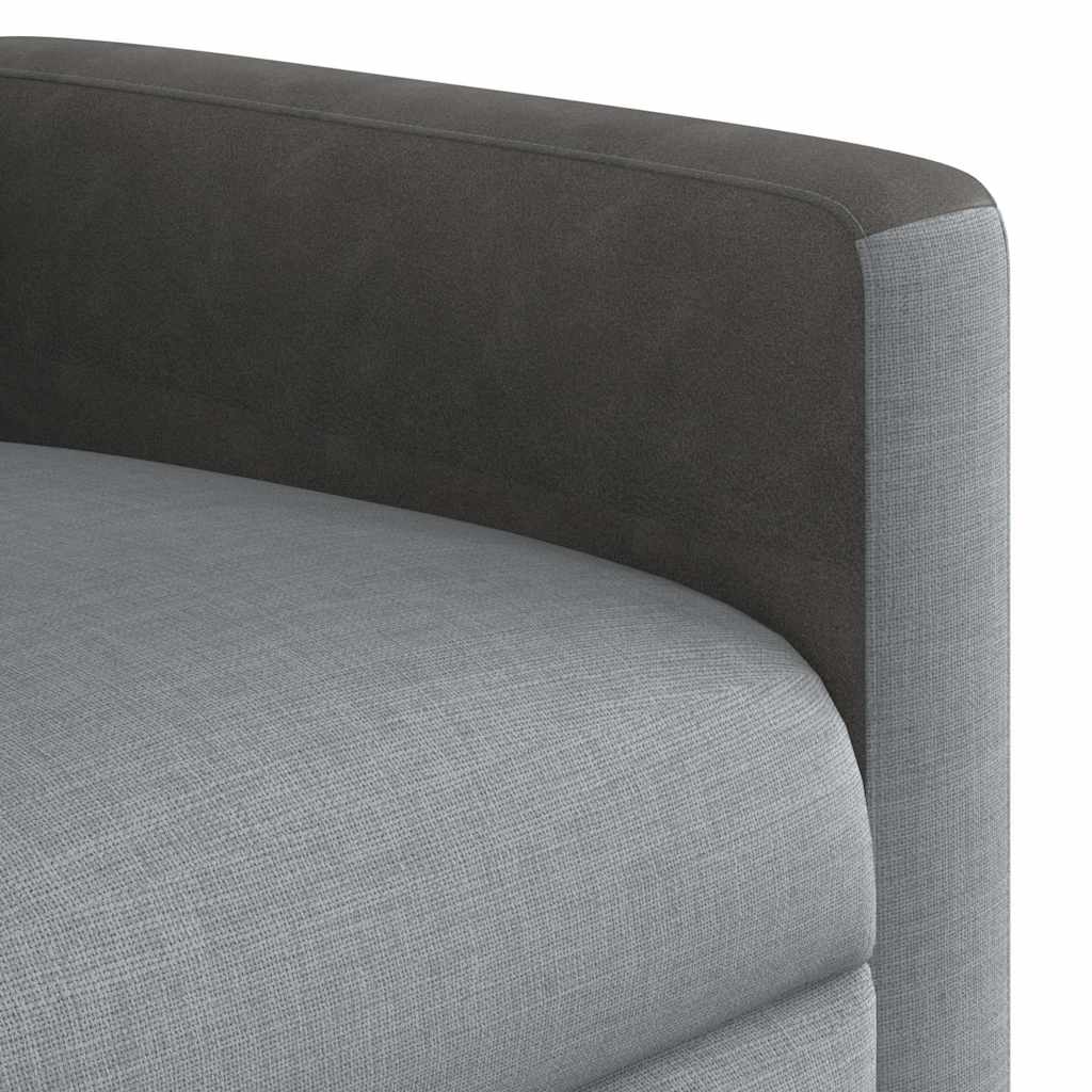Fauteuil de massage inclinable Gris clair Tissu - XIOS