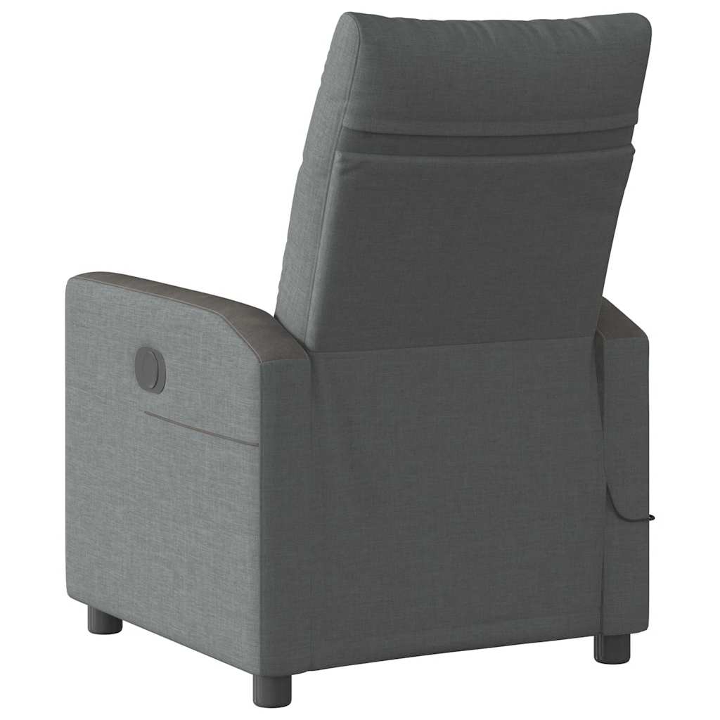 Fauteuil de massage inclinable Gris foncé Tissu - XIOS
