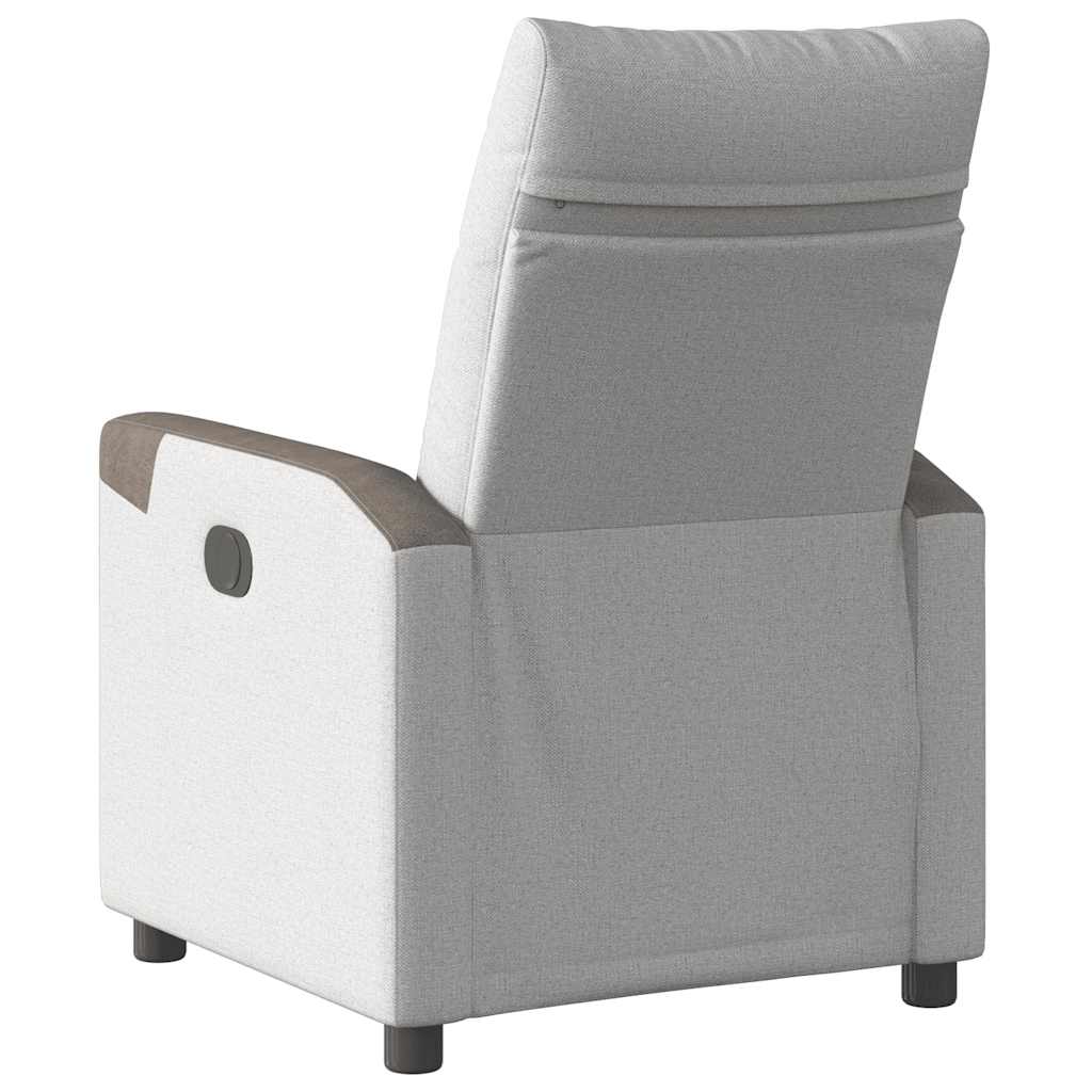 Fauteuil inclinable gris nuage tissu - XIOS
