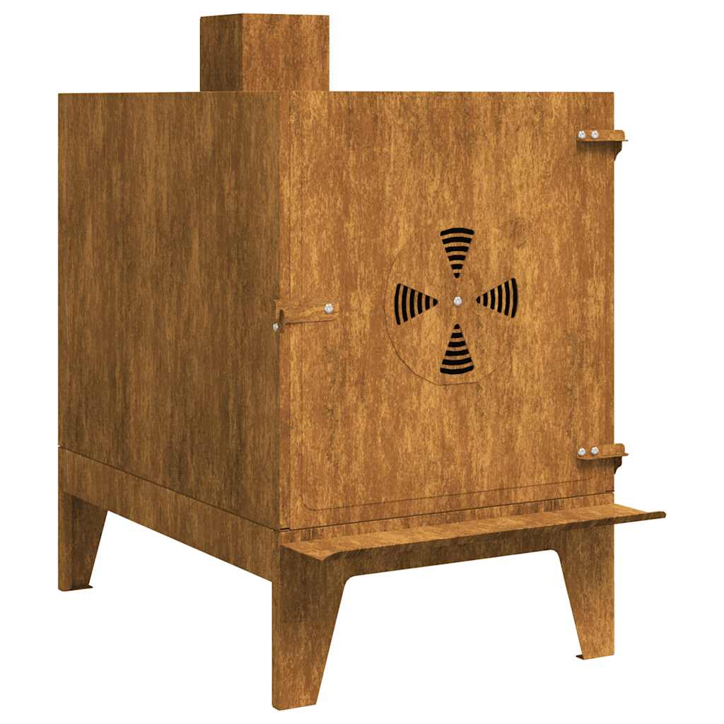 Réchaud de camping 35x50x60 cm acier corten Batterie de cuisine et vaisselle de camping vidaXL