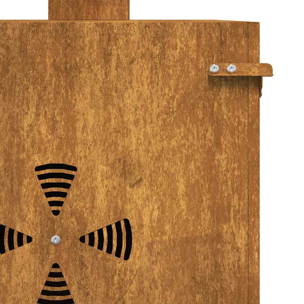 Réchaud de camping 35x50x60 cm acier corten Batterie de cuisine et vaisselle de camping vidaXL
