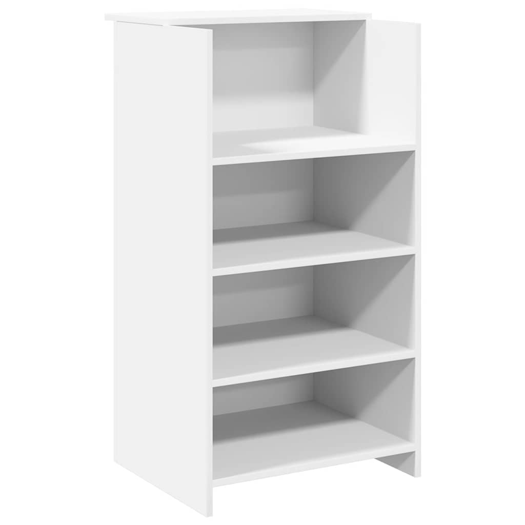 Bureau de réception blanc 55x50x103,5 cm bois d'ingénierie - XIOS