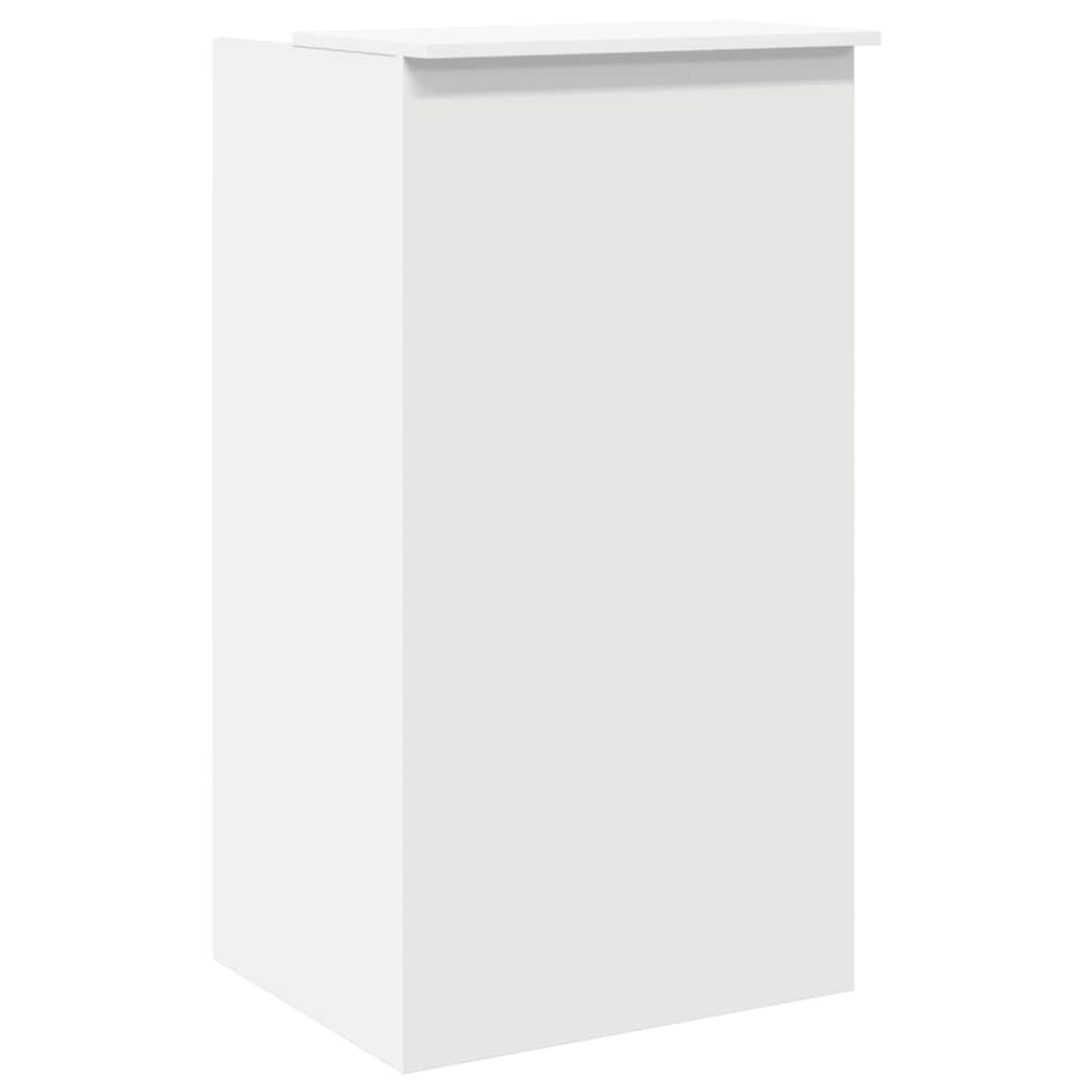 Bureau de réception blanc 55x50x103,5 cm bois d'ingénierie - XIOS