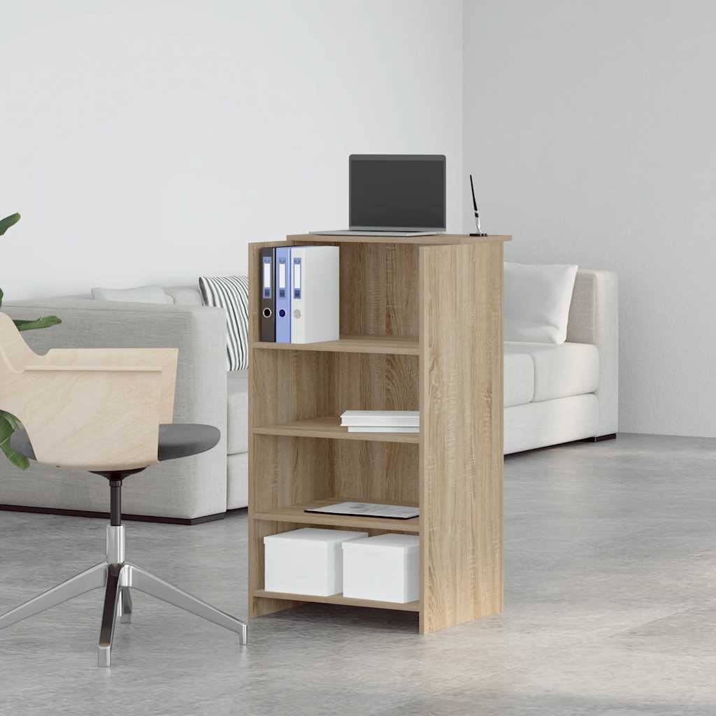 Bureau réception chêne sonoma 55x50x103,5 cm bois d'ingénierie - XIOS